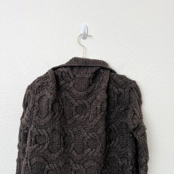 J. Crew Brown Cable Knit Cardigan - Picture 4 of 11